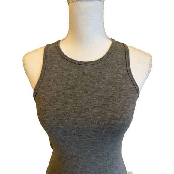 Forever 21 Women's M Gray Bodycon Tank Sleeveless Dress Knit - Picture 3 of 6